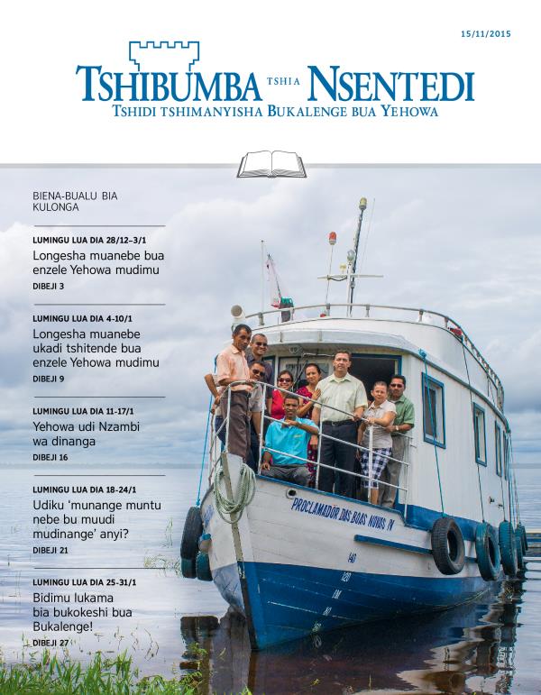 Tshizubu tshia Tshibumba tshia Nsentedi tshia kulonga, 15/11/2015