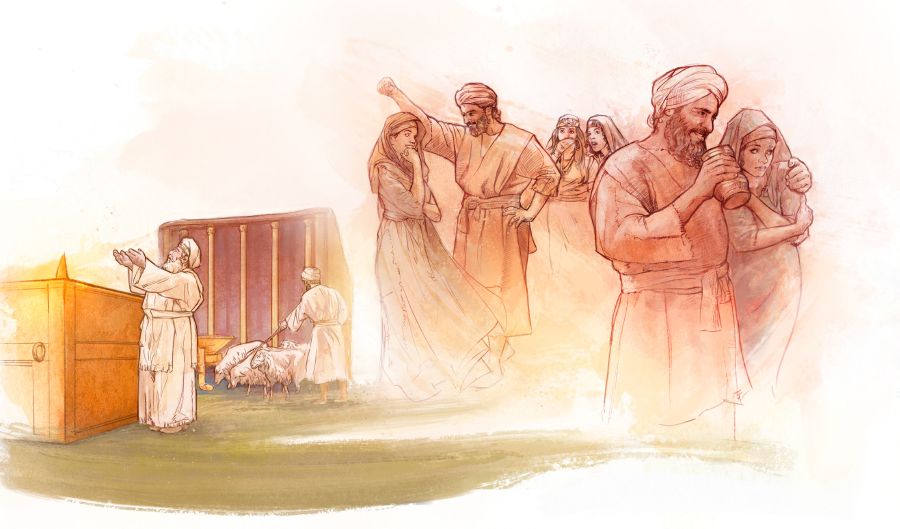 Muakuidi munene Eli wenza mudimu ku ntempelo eku bana bende ba balume munkatshi mua dienza malu mabi