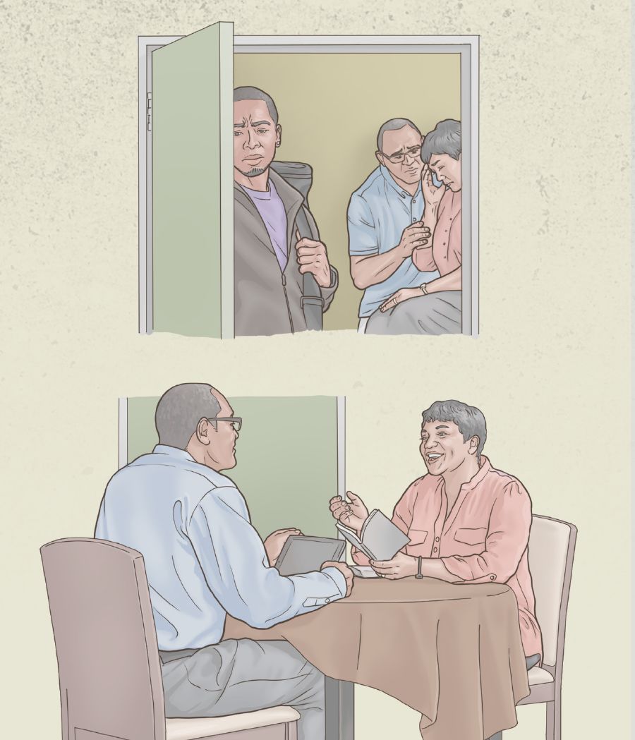 Baledi banyingalala padi muanabu wa balume umue udi ne nsombelu mubi umbuka ku mbelu, kadi babidi ba kudibu batungunuka ne kubuela mu Ntendelelu wa mu dîku