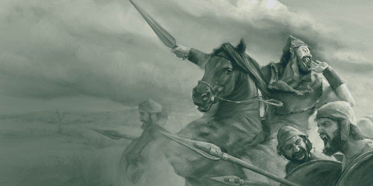 Mukalenge Asa mubande pa kabalu, ulombola basalayi mu mvita.