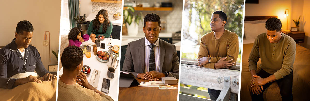 Foto: Muanetu wa balume usambila misangu mishilangane munda mua dituku. 1. Patshidiye ujuka ku tulu. 2. Kumpala kua kudia ne dîku diende. 3. Kumpala kua kuyisha ku tshiamu tshia bamonangane ne muntu. 4. Padiye muaba mubululuke udi kawuyi mutoyi. 5. Kumpala kua kulala.