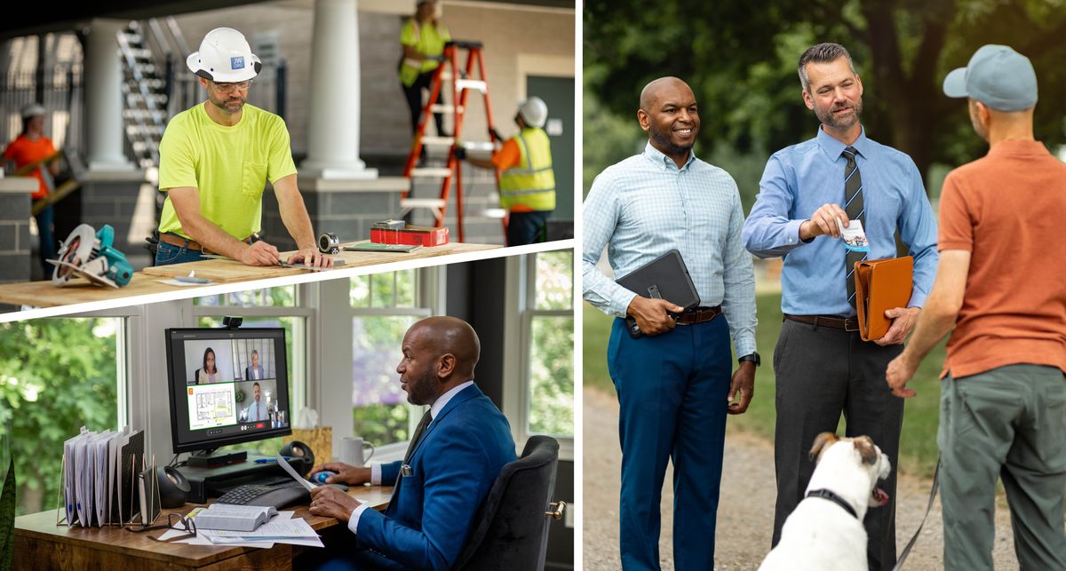 Foto: 1. Muanetu wa balume wenza mudimu wa dibaka umue wa ku nzubu yetu ya malu a Nzambi. 2. Muanetu wa balume mukuabu muikale kumbelu, wenza mudimu ne bena ku Betele. 3. Pashishe bana betu ba balume abu bayisha pamue.