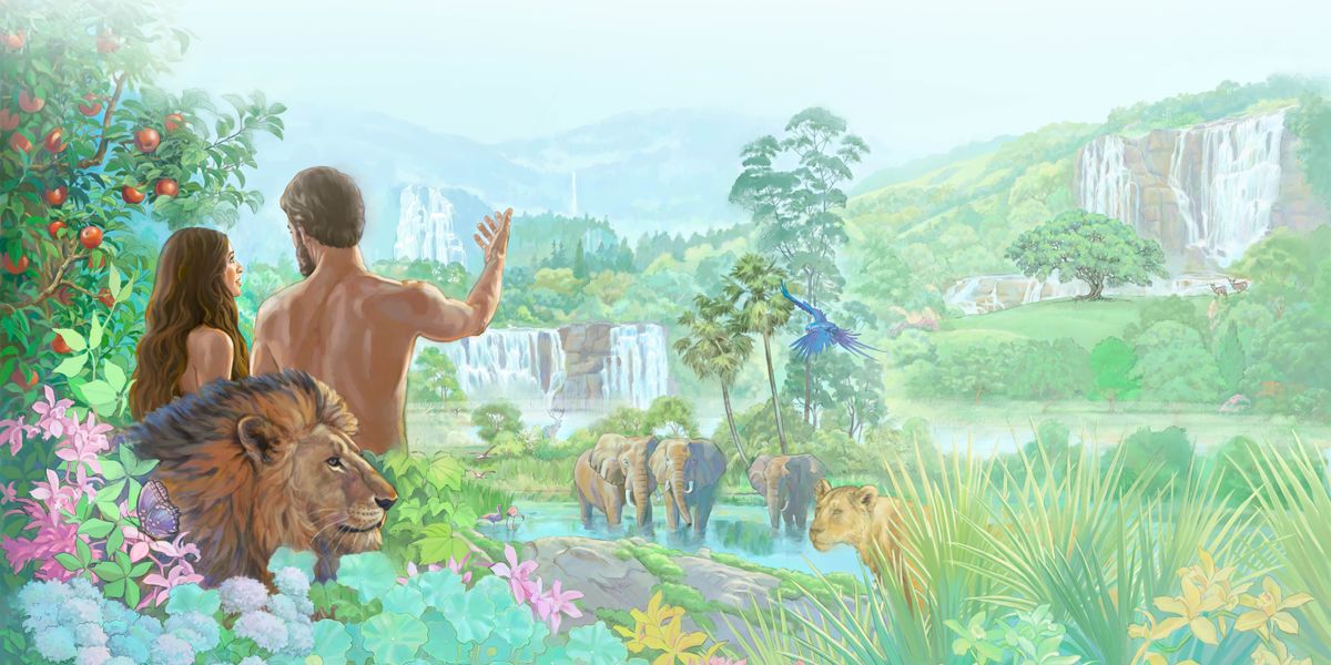 Adama ne Eva mu budimi bua Edene