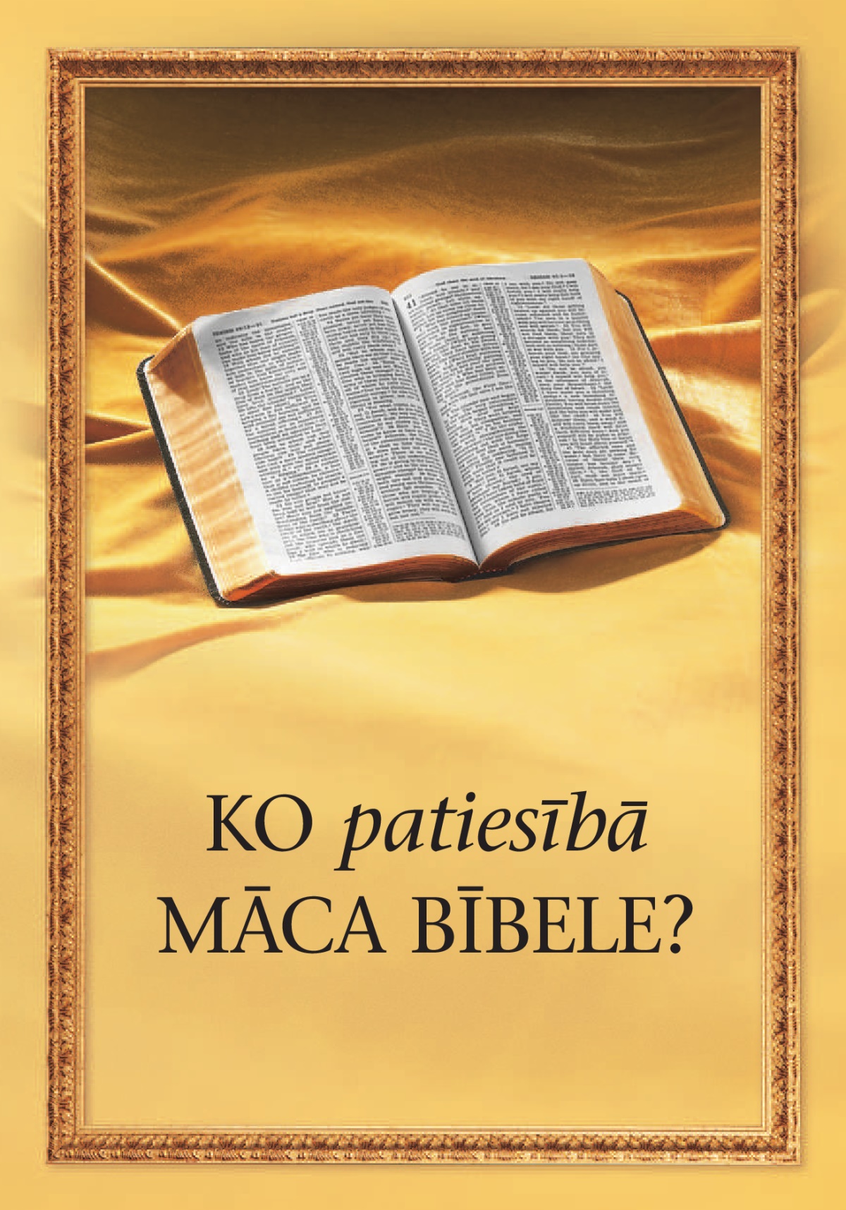 Grāmata ”Ko patiesībā māca Bībele?”