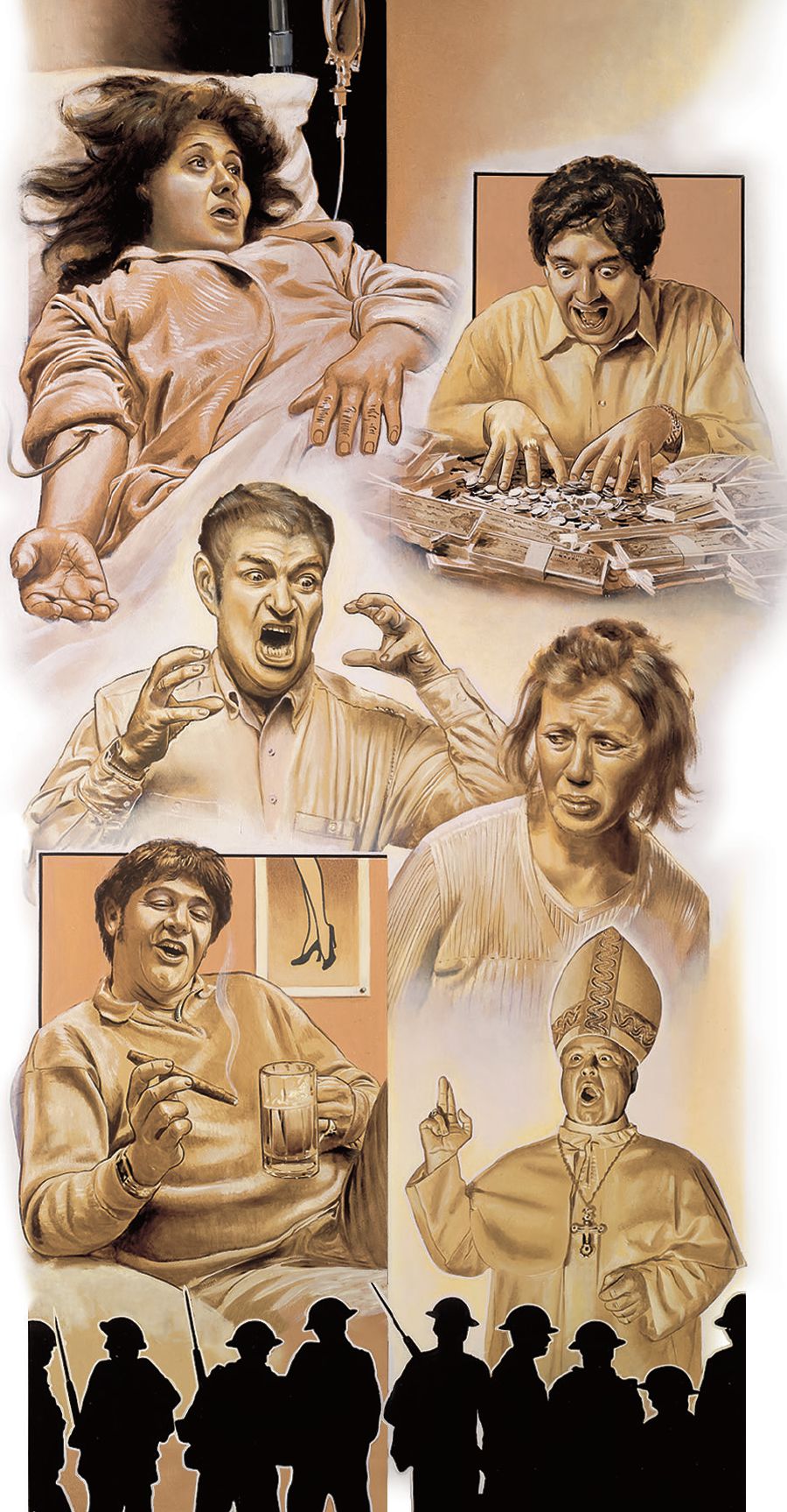 Ña̱ʼa ña̱ kúu ki̱vi̱ nu̱ú ndíʼi: iin ñaʼá ñá ndeé ndóʼo, na̱ yiví na̱ kúʼvi̱-ini xíni xu̱ʼún xíʼin ña̱ʼa ña̱ íyo ñuyǐví yóʼo, iin ta̱ ta̱a ndáʼyi̱ra nu̱ú ñá síʼira, na̱ soldado na̱ ku̱a̱ʼa̱n nu̱ú ku̱a̱chi