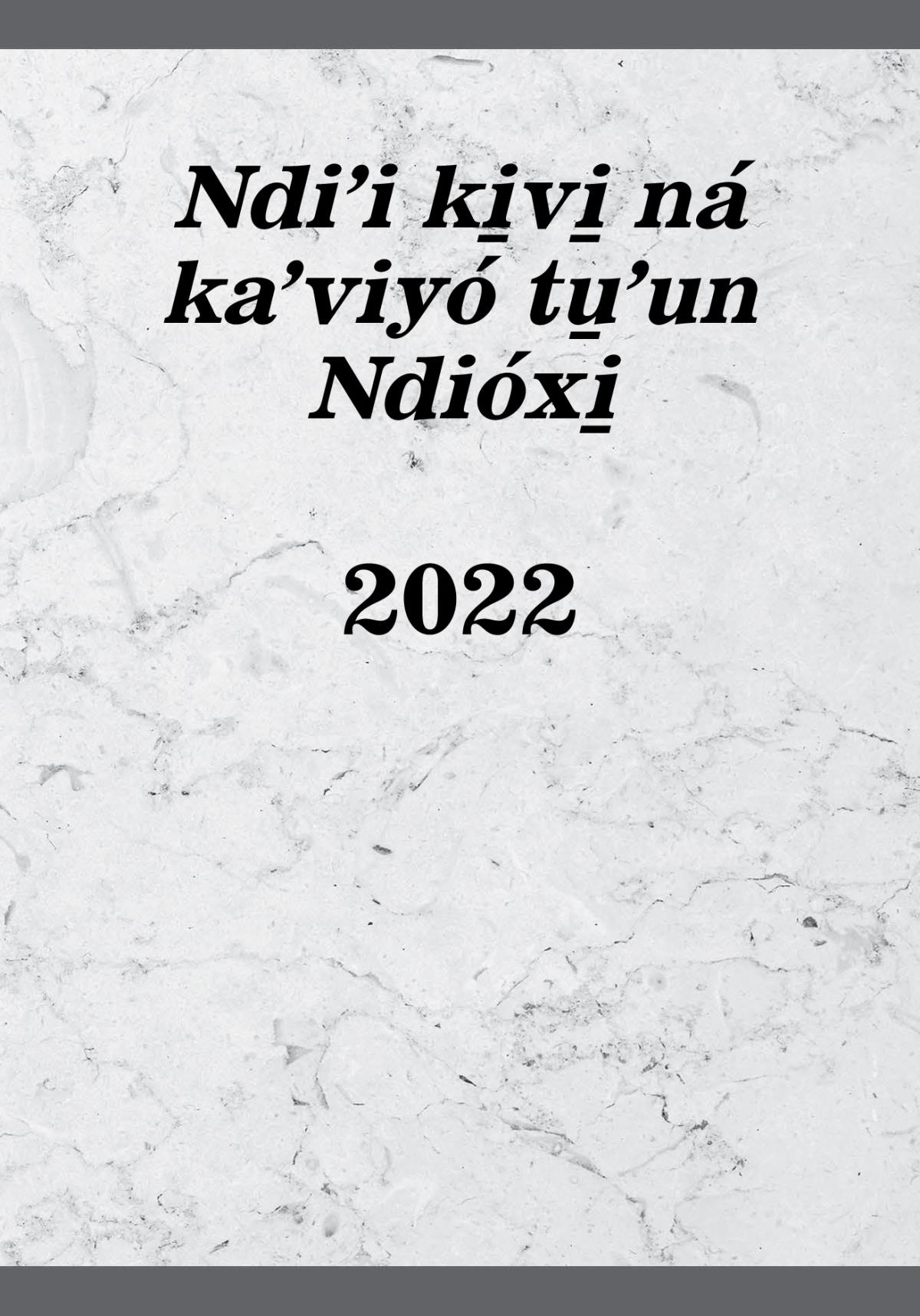 Ndiʼi ki̱vi̱ ná kaʼviyó tu̱ʼun Ndióxi̱ 2022