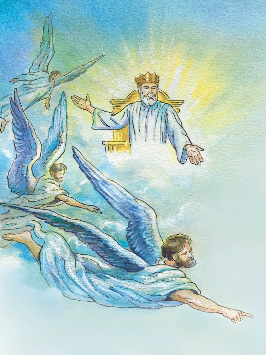 Ta̱ Jesucristo kúúra rey ti̱xin Reino Ndióxi̱ ta na̱ ángel chíndeétáʼanna xíʼin na̱ hermano ña̱ va̱ʼa natúʼunna xa̱ʼa̱ Ndióxi̱