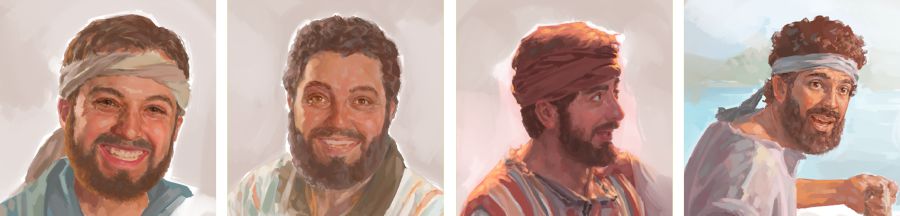 Ta̱ Andrés, ta̱ Pedro, ta̱ Felipe, ta̱ Santiago