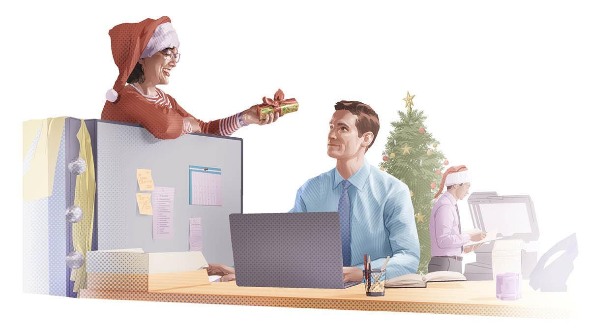 Iin ñá káchíñu xíʼin iin ta̱ hermano táxiñá iin regalo ña̱ Navidad ndaʼa̱ra.