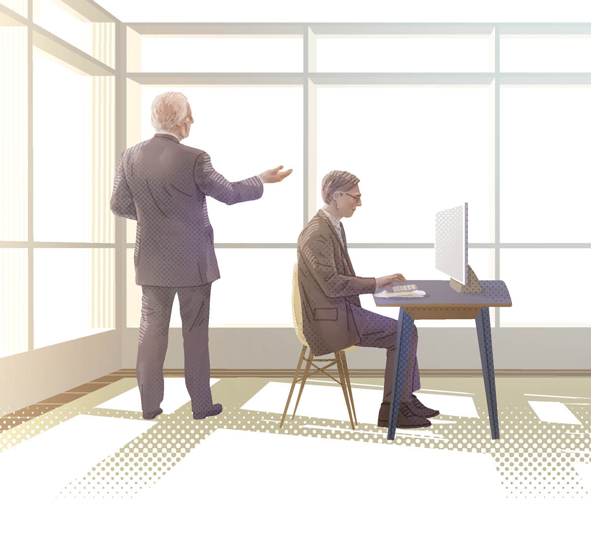 Ta̱ xáʼndachíñu nu̱ú ta̱ secretario káʼa̱nra xíʼinra ndáaña kaʼyíra nu̱ú iin carta, ta ta̱yóʼo káʼyíraña nu̱ú iin computadora.