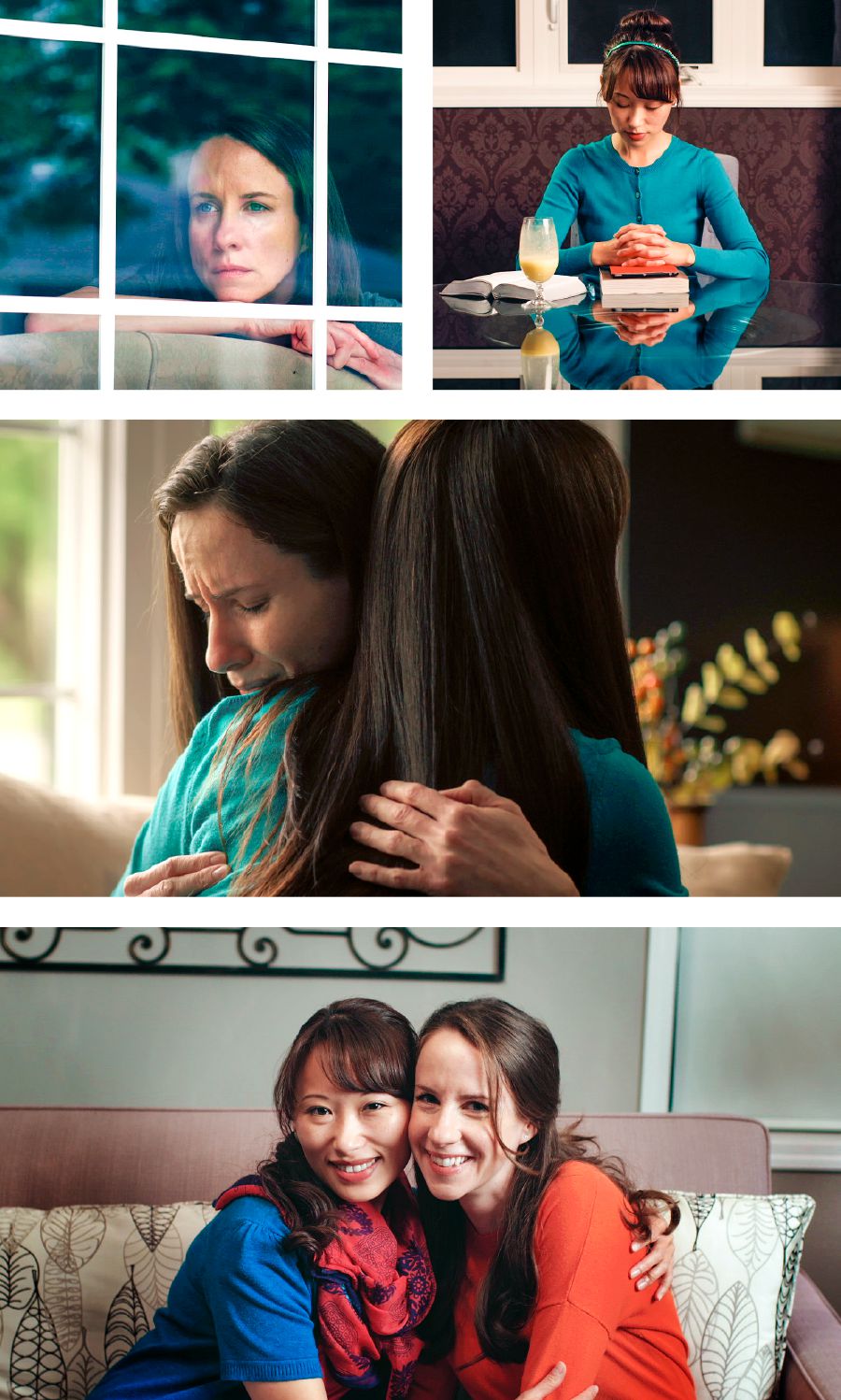 Ñá Laura xítoñá chí ventana, ñá Abbey káʼa̱nñá xíʼin Ndióxi̱, ñá Abbey xíʼin ñá Laura númitáʼanná, ñá Abbey xíʼin ñá Laura távaná na̱ʼná