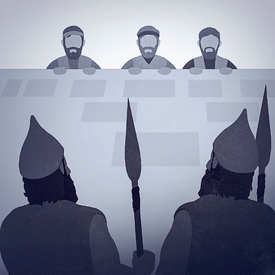 Na̱ soldado ñuu Asiria ndítana sa̱tá nama ña̱ ñuu Jerusalén