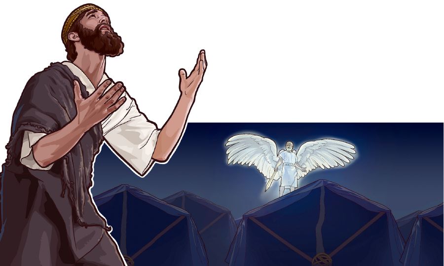 Ta̱ Ezequías káʼa̱nra xíʼin Ndióxi̱ ta iin ángel níʼira espada