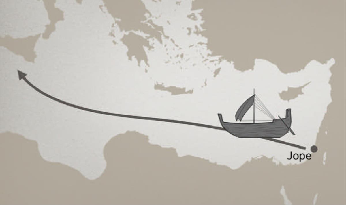 Barco tú ke̱e Jope ta ku̱a̱ʼa̱nnú chí Tarsis