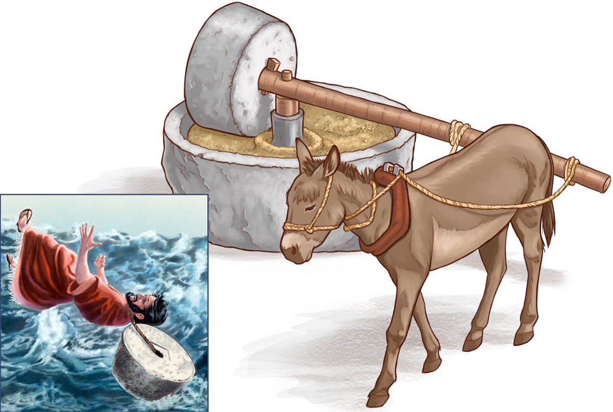 Iin tí burro kávarí yu̱u̱ ña̱ molino; chíka̱a̱na yu̱u̱ ña̱ molino su̱kún iin ta̱a ta sákananara ini mar