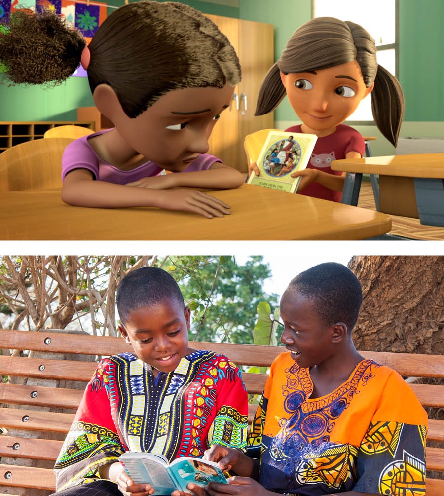 Ñá Sofía táxiñá iin libro ndaʼa̱ ñá Kati ña̱ naní Aprendamos del Gran Maestro ta iin ta̱ loʼo káʼvira libro ña̱ naní Los jóvenes preguntan nu̱ú iin ta̱ loʼo kaʼvi xíʼinra