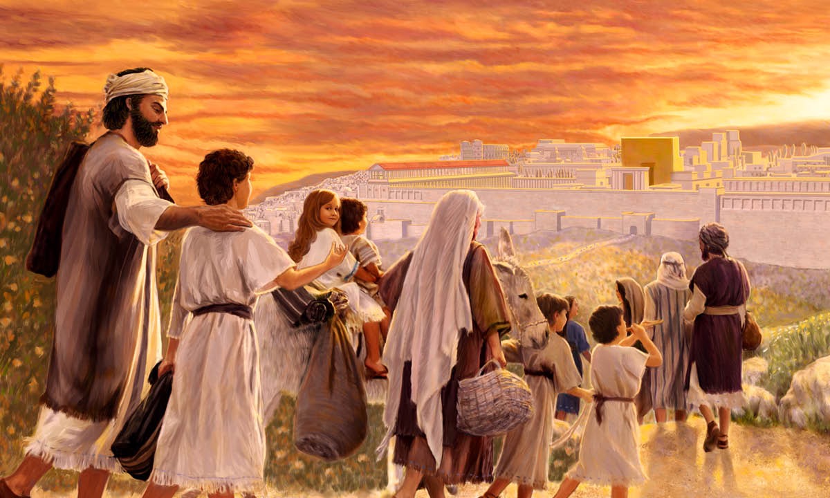 Ta̱ Jesús ku̱a̱ʼa̱nra xíʼin yivára xíʼin na̱ ñanira chí ñuu Jerusalén xa̱ʼa ña̱ Pascua