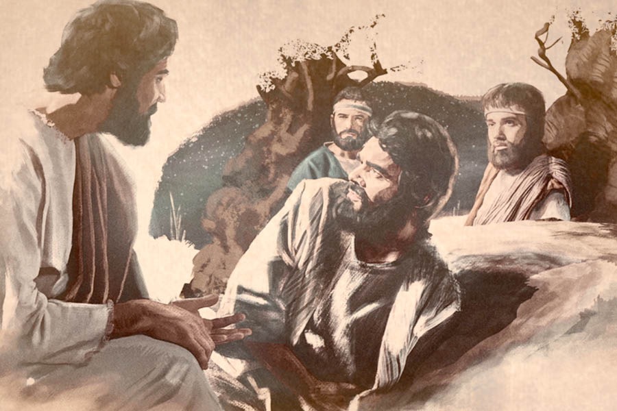 Ta̱ Jesús va̱ʼa ni̱xi̱yo inira xíʼin na̱ apóstol ni ni̱ki̱si̱na