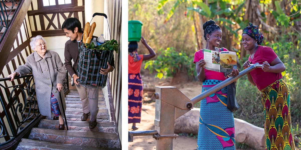 Sava na̱ʼná: 1) iin ta̱ hermano loʼo chíndeétáʼanra xíʼin iin ñá hermana ñá xa̱a̱ chée; 2) iin ñá hermana nátúʼunñá xíʼin iin ñá ñaʼá ñá níndichi yatin nu̱ú kée ti̱kui̱í