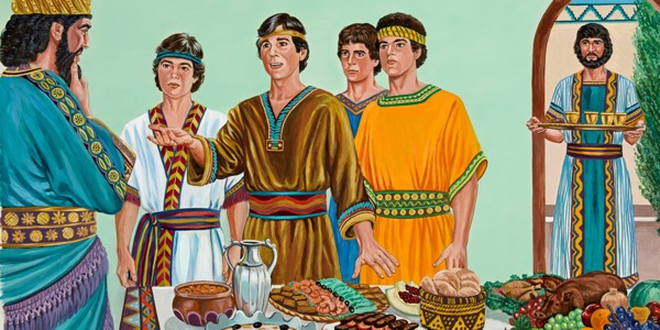 Ta̱ Daniel, ta̱ Sadrac, ta̱ Mesac, xíʼin ta̱ Abednego kǒo xíínna kuxuna ni koʼona vino tá táxi ta̱ rey Nabucodonosor ndaʼa̱na