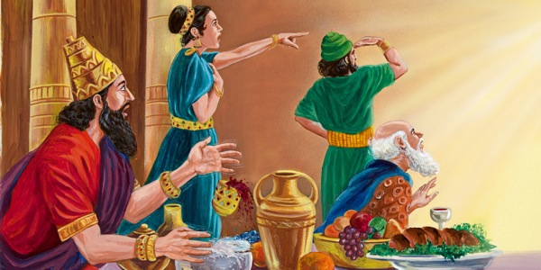 Ta̱ rey Belsasar xíʼin na̱ ka̱nara kuxu veʼera xítona káʼyi̱ nama̱ ta yíʼvinína