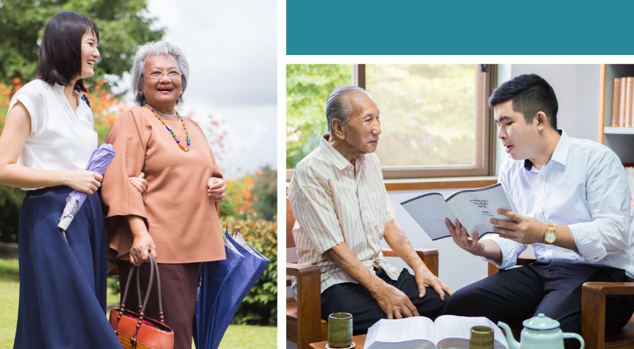 Iin ñá hermana loʼo xíkañá nátúʼunñá xa̱ʼa Ndióxi̱ xíʼin iin ñá hermana ñá xa̱a̱ chée; iin ta̱ hermano loʼo káʼvira texto diario nu̱ú iin ta̱ hermano xa̱a̱ chée