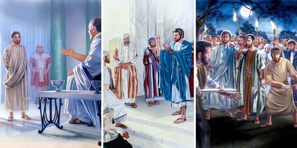 Ta̱ Jesús níndichira nu̱ú ta̱ Poncio Pilato; náʼa̱ ta̱ Jesús iin xu̱ʼún nu̱úna; ta̱ Jesús ni̱nda̱ʼyi̱ra nu̱ú ta̱ Pedro xa̱ʼa ña̱ xa̱ʼndara so̱ʼo ta̱ Malco