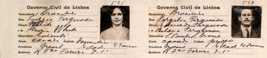 Permiso ña̱ nda̱taxina ndaʼa̱ ñá Lizzie xíʼin ta̱ Virgílio Ferguson, ku̱i̱ya̱ 1928
