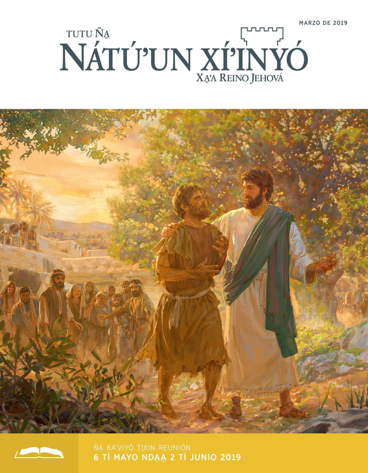 Tutu Ña̱ Nátúʼun xíʼinyó (ña̱ kaʼviyó ti̱xin reunión), marzo 2019