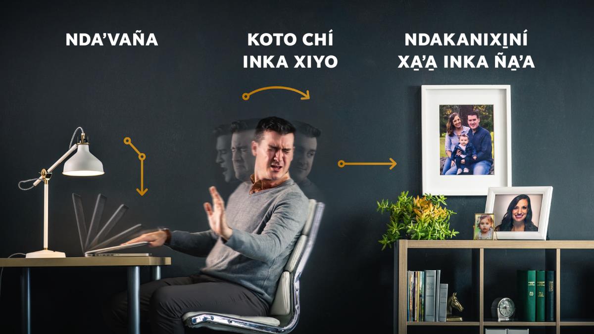 Iin ta̱ hermano ndáʼvara computadora, xítora chí inka xiyo ta xítora na̱ʼná nu̱ú va̱xi ñá síʼíra xíʼin ñá loʼo se̱ʼera