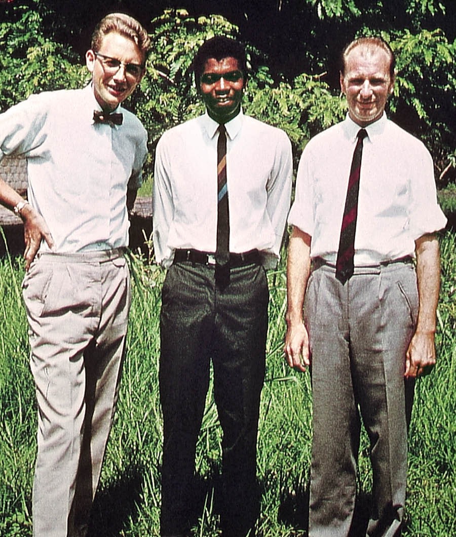 Ta̱ Manfred Tonak, ta̱ Claude Lindsay xíʼin ta̱ Heinrich Dehnbostel tá xi̱kuuna misionero ña̱ ñuu Lubumbashi (Congo), tá ku̱i̱ya̱ 1967