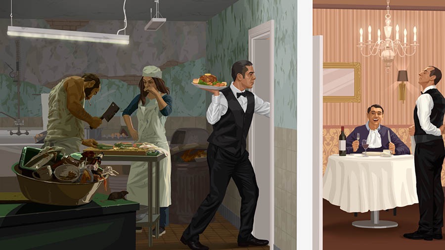 Iin ta̱ ta̱a níʼira iin ko̱ʼo̱ comida ña̱ ku̱yaku̱a̱ ku̱a̱ʼa̱nra, ña̱ ku̱va̱ʼa ini iin cocina yaku̱a̱; iin ta̱ ta̱a kúsi̱íní-inira xíʼin ña̱ comida yaku̱a̱ ña̱ ta̱xi ta̱ ta̱a kán ndaʼa̱ra