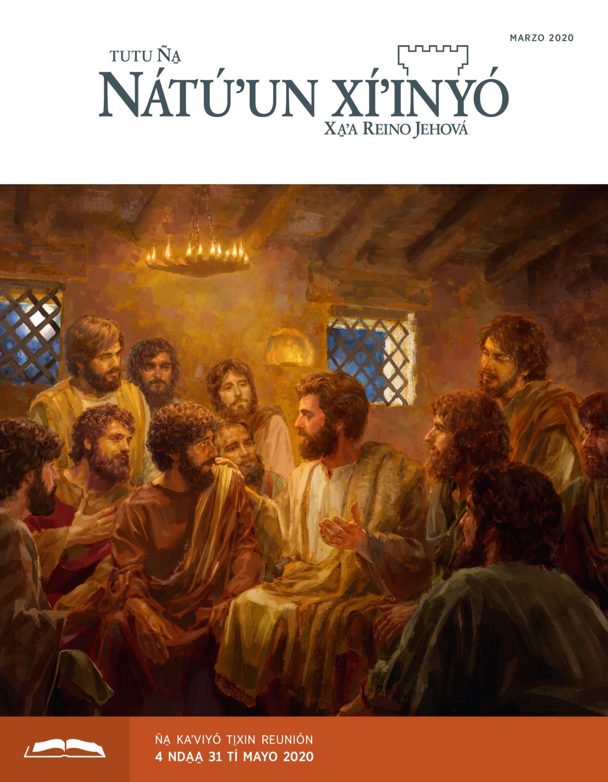 Tutu Ña̱ Nátúʼun xíʼinyó (ña̱ kaʼviyó ti̱xin reunión), marzo 2020.