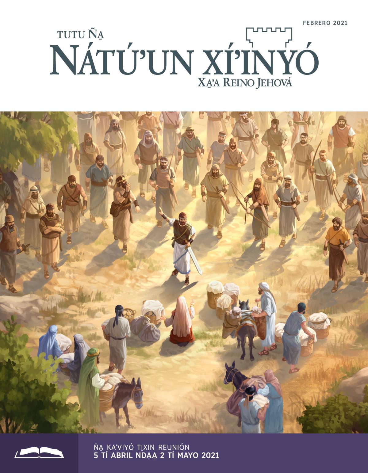 Tutu Ña̱ Nátúʼun xíʼinyó (ña̱ kaʼviyó ti̱xin reunión), febrero 2021.