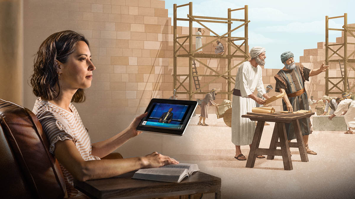 Iin ñá hermana xítoñá JW Broadcasting ta ndákanixi̱níñá xa̱ʼa̱ ta̱ Zorobabel xíʼin ta̱ Josué ña̱ káʼa̱nna xíʼin na̱ ñuu Israel ña̱ ná ndasava̱ʼana ña̱ templo.