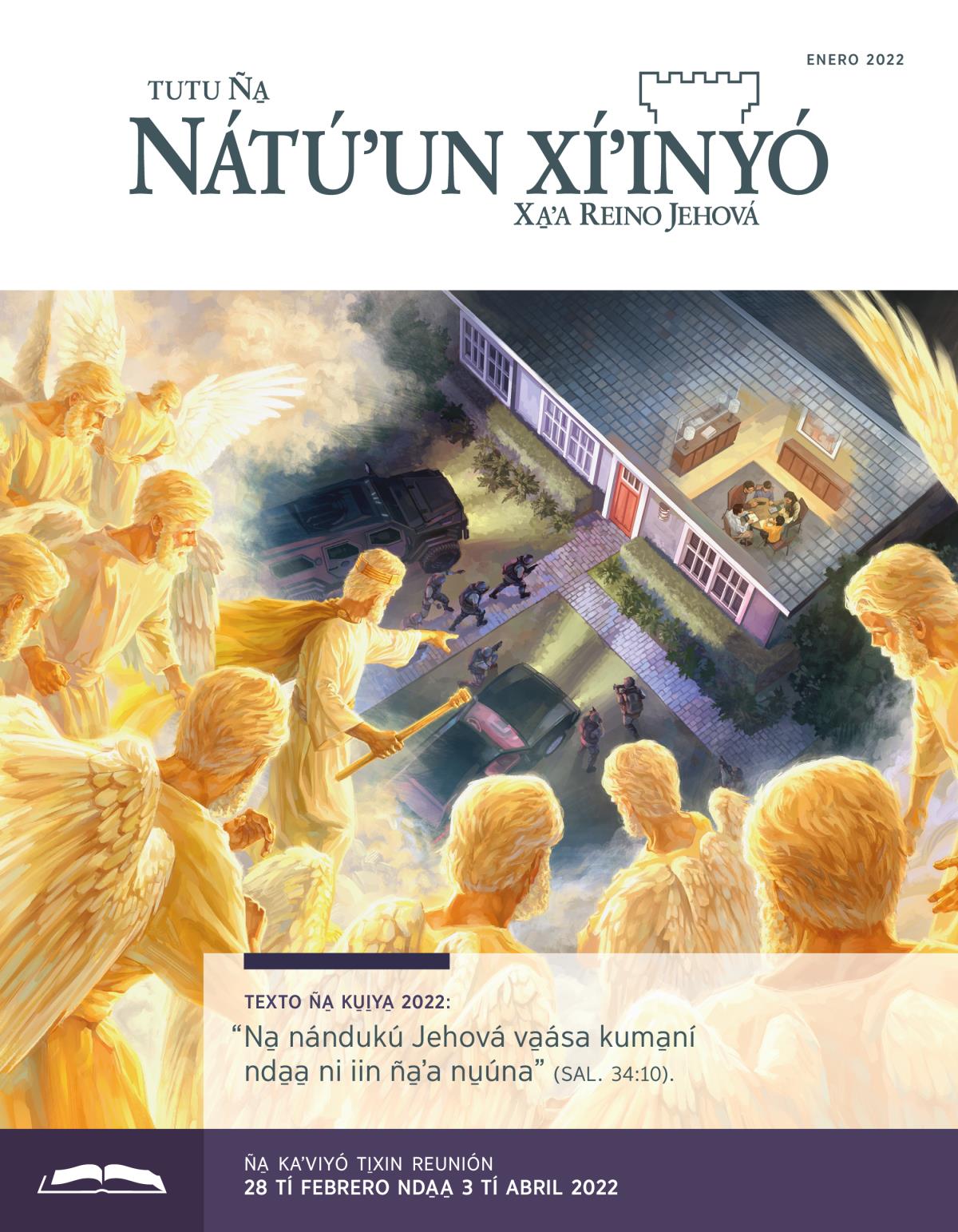 Tutu Ña̱ Nátúʼun xíʼinyó (ña̱ kaʼviyó ti̱xin reunión), enero 2022.