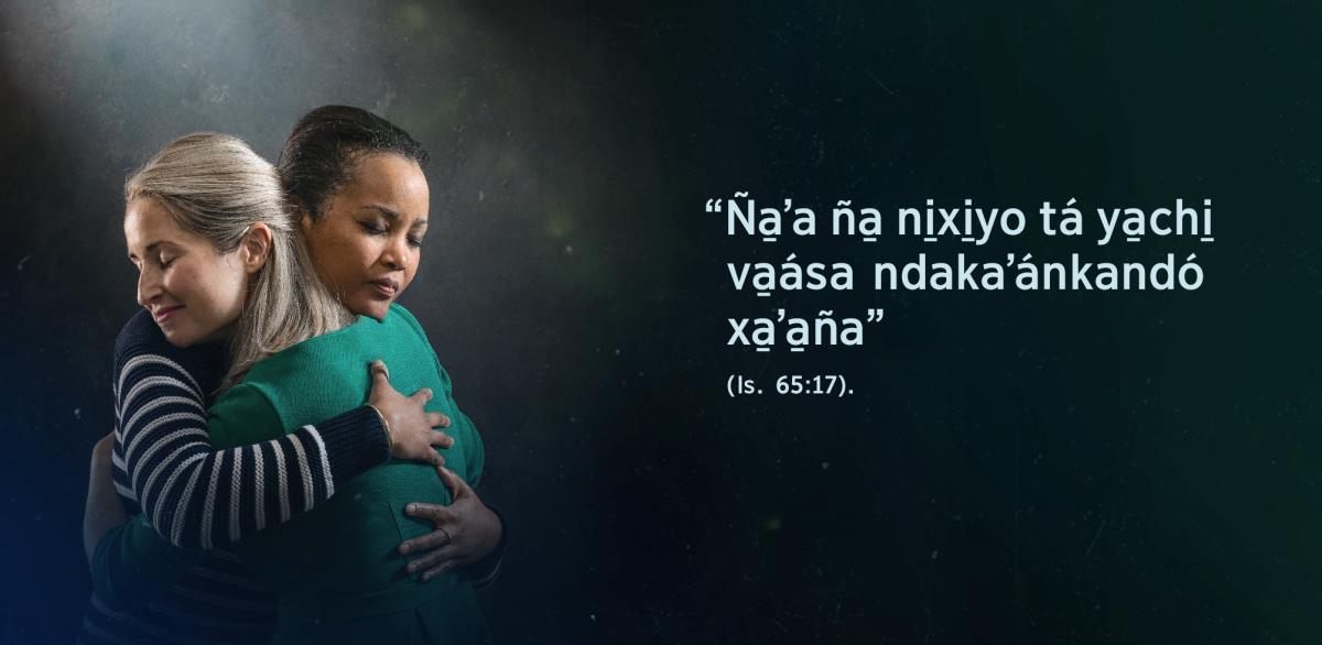 Ña̱ tu̱ʼun “Ña̱ʼa ña̱ ni̱xi̱yo tá ya̱chi̱ va̱ása ndakaʼánkandó xa̱ʼa̱ña”, va̱xi nu̱ú Isaías 65:​17, ta ña̱yóʼo va̱xiña nu̱ú va̱xi u̱vi̱ ná hermana ná númitáʼan ta náʼa̱ ña̱ va̱ʼa kúniná.