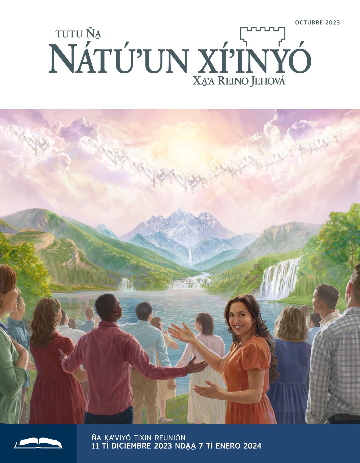 Na̱ ángel xíʼin na̱ yiví kúsi̱í-inina ndásakáʼnuna Jehová.