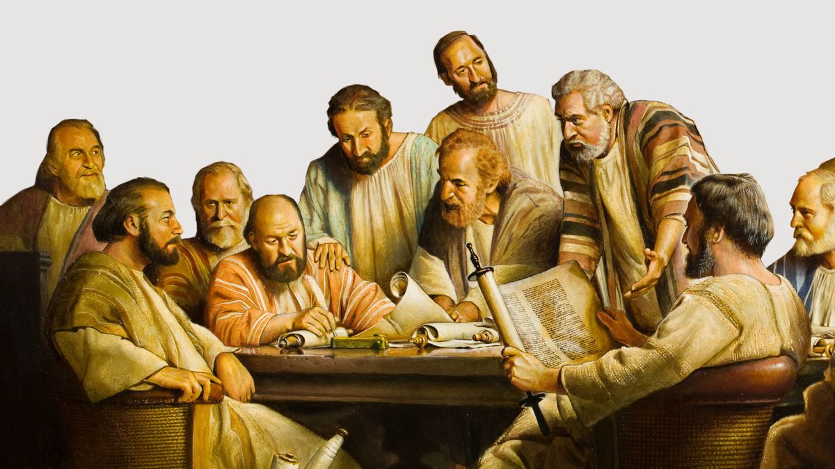 Na̱ apóstol xíʼin na̱ anciano na̱ ñuu Jerusalén.