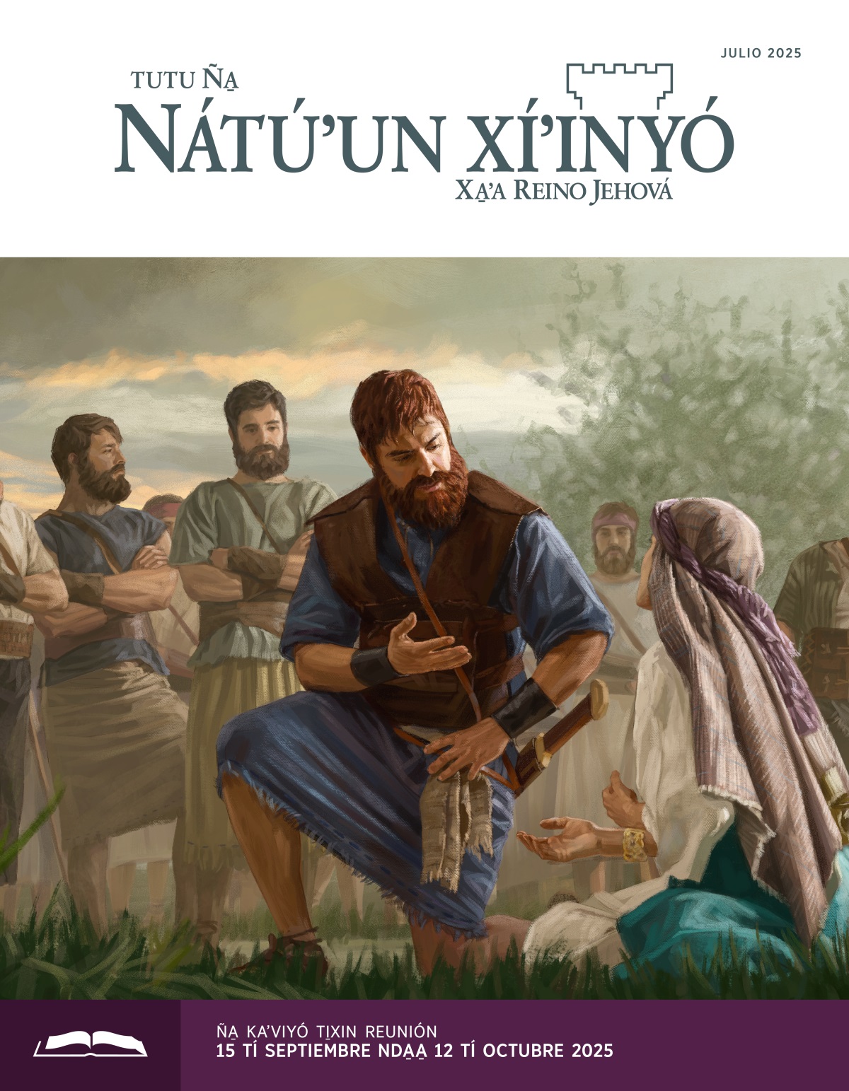 Ta̱ rey David viíní xíniso̱ʼora ñá Abigaíl, íyoñá nu̱ú ñuʼú ta káʼa̱nñá xíʼinra ña̱ ná kuniso̱ʼora consejoñá. Na̱ ta̱a na̱ kítáʼan xíʼin ta̱ David xítonana.