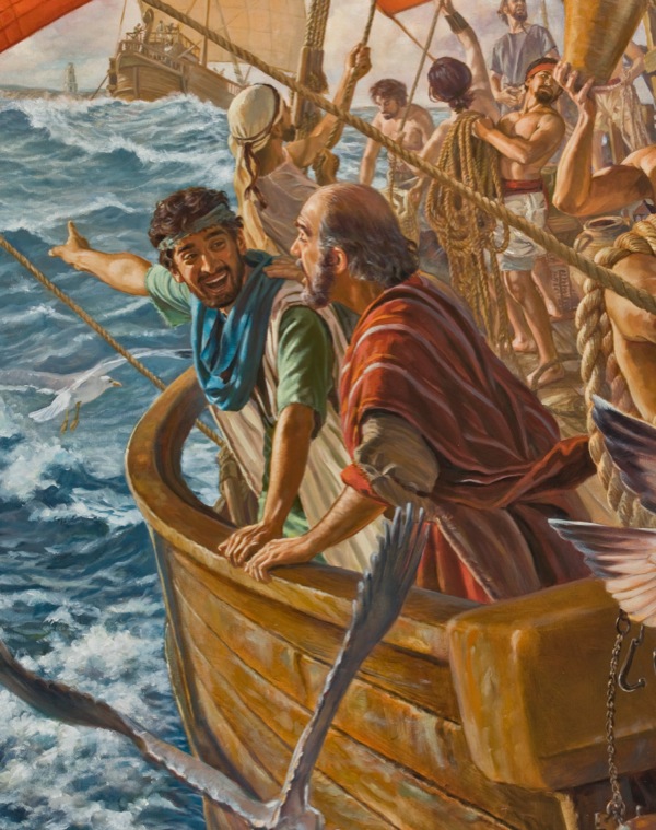 Ta̱ Timoteo ni̱xi̱kara xíʼin ta̱ Pablo xíʼin barco