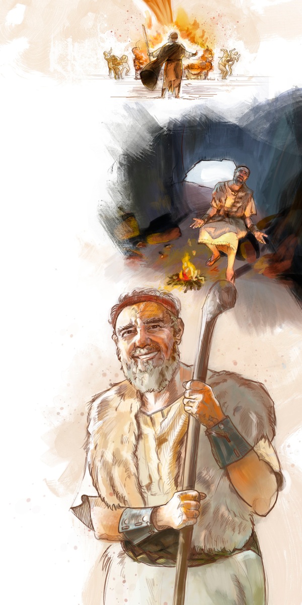 Jehová nda̱kuiinra oración ta̱ Elías ta chi̱ndaʼára ñuʼu̱ chí ndiví ta nda̱kavaña nu̱ú ñuʼú; ta̱ Elías ndíka̱a̱ra ini kavá; ta̱ Eliás ni̱kusi̱í-inira tá xi̱niso̱ʼora tu̱ʼun Jehová