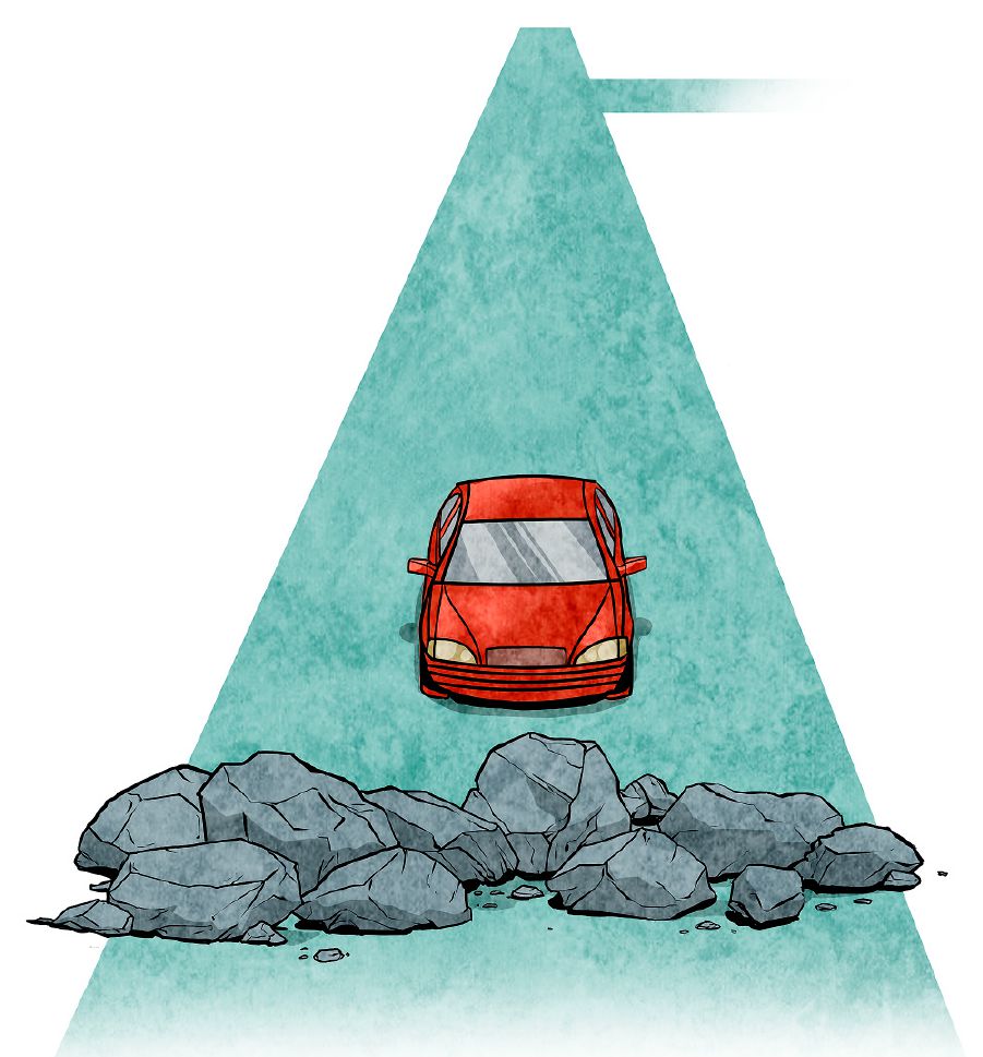 Iin carro kǒo kívika ku̱ʼu̱nnú nuú carretera chi xa̱a̱ ndi̱ʼiña