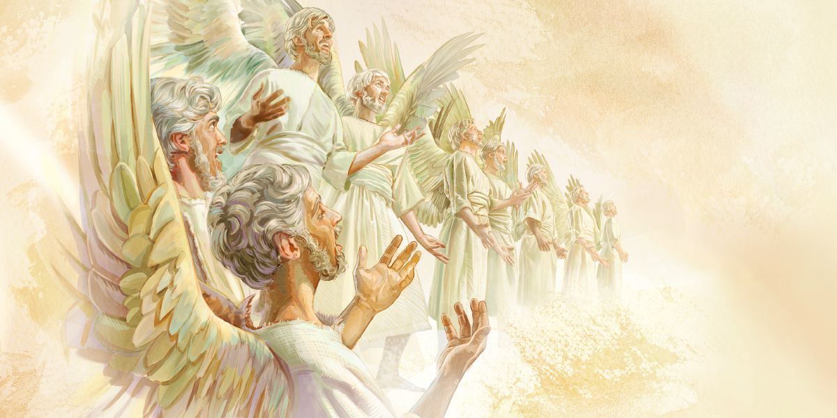 Engelen die tot Jehovah zingen