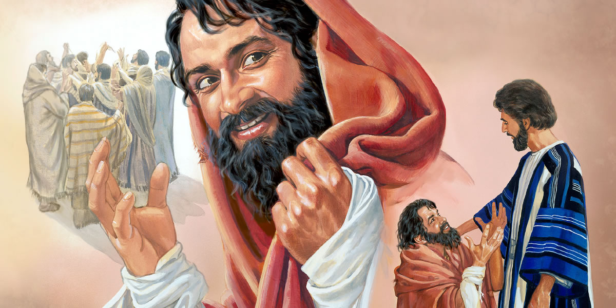 Een van de tien melaatsen die door Jezus zijn genezen, komt terug om hem te bedanken