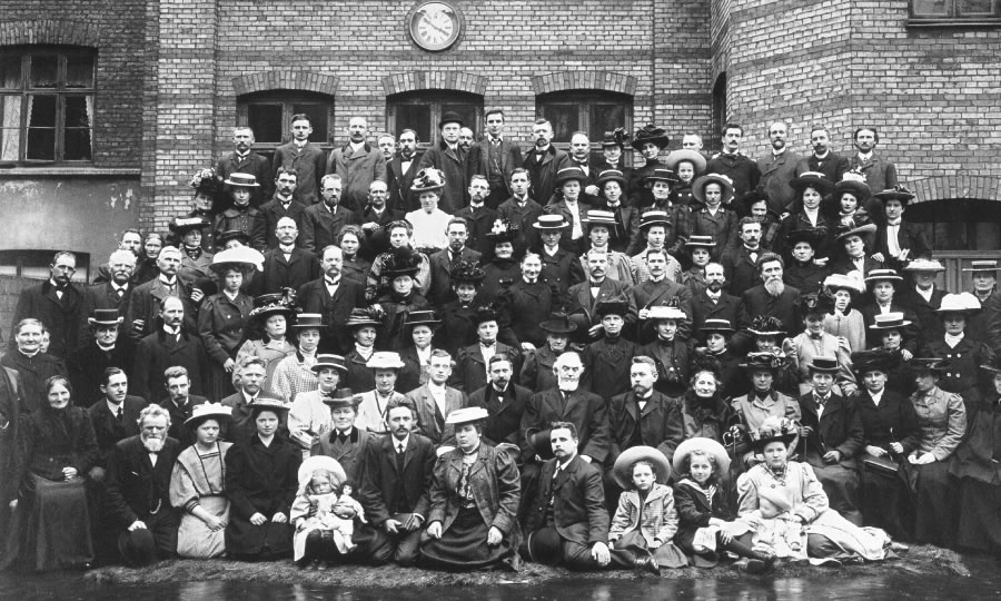 En gruppe bibelstudenter i København i 1909