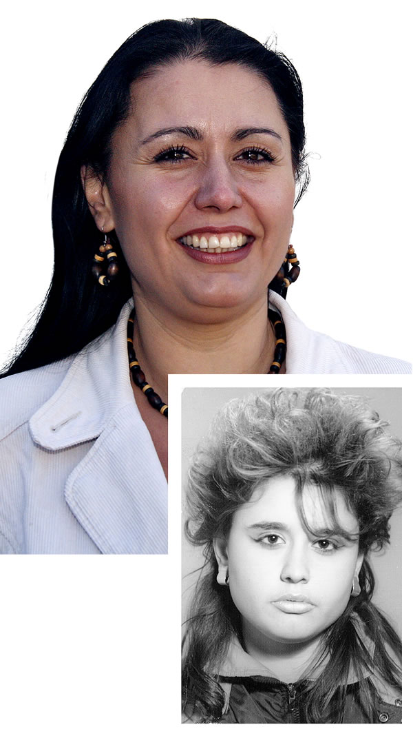Nabiha Lazarova før og etter at hun begynte å studere Bibelen