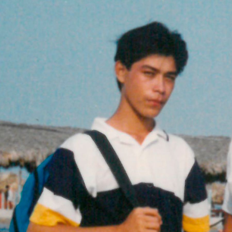 Adrián De la Fuente som ung