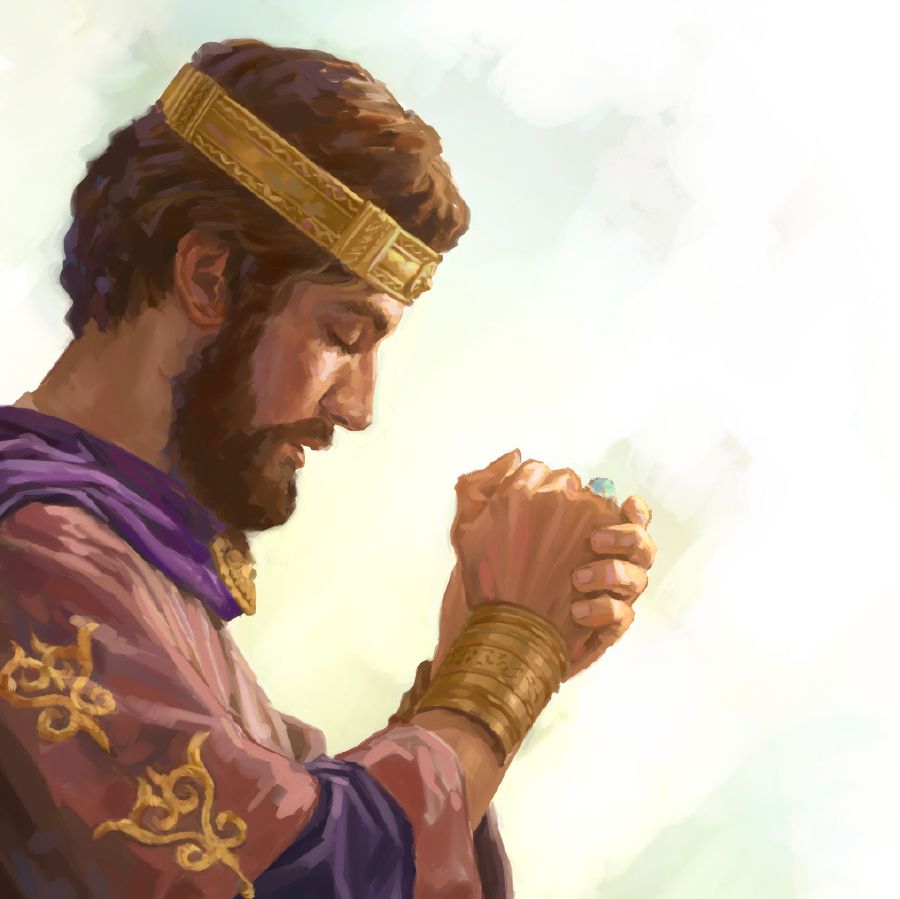 King Solomon dey pray