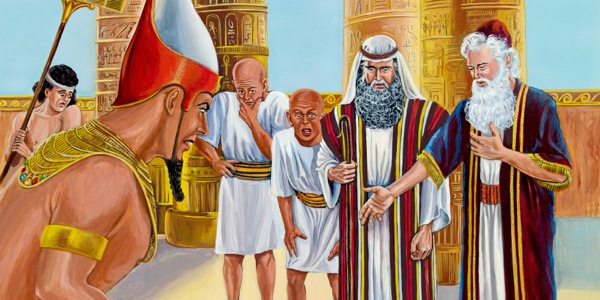 Mojżesz i Aaron przed faraonem